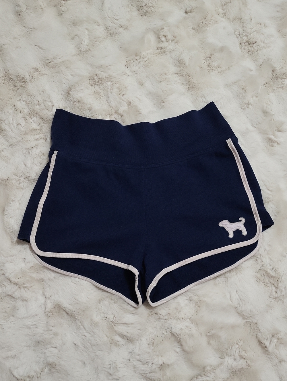 Pink Victoria's Secret Blue Lounge Shorts